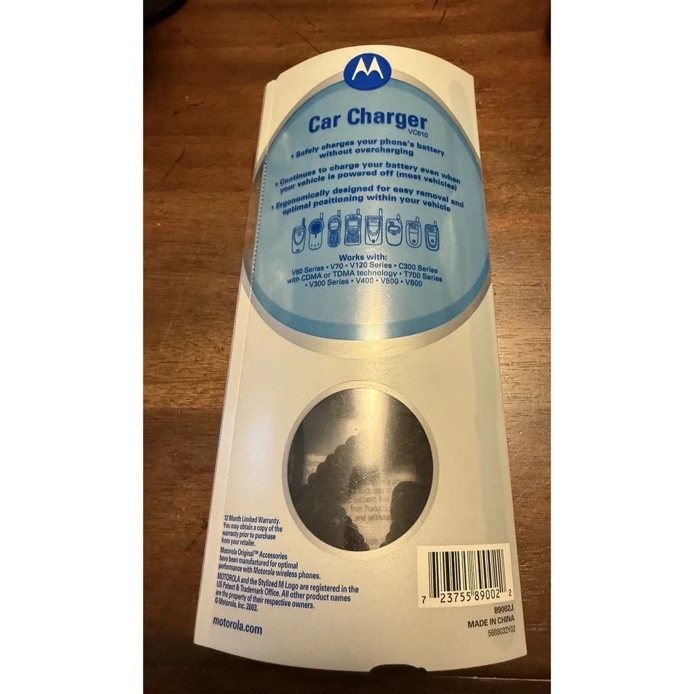 VTG Motorola VC610 Car Charger NOS Original Packaging PLEASE READ DESC